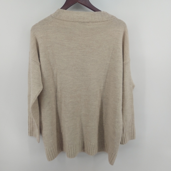 Eileen Fisher Maple Oat Wool/Yak/alpaca Tunic Medium - Picture 4 of 4